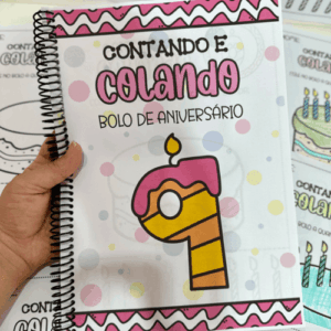 Apostilas Contando e Colando- Bolo de Aniversário