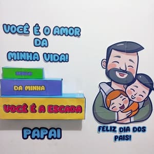 Painel Dia dos Pais 3D