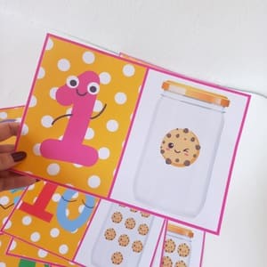 Cards dos números do 1 ao 10 