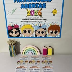 Painel Matrículas Abertas 2026 + Panfleto Informativo