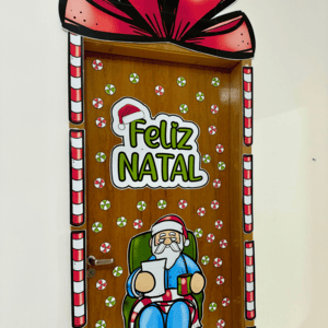 Decoração de Porta Tema Feliz Natal