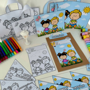 Kit Capas de Atividades Tema Jardim
