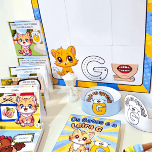 Kit História e Cartaz Letra “G”